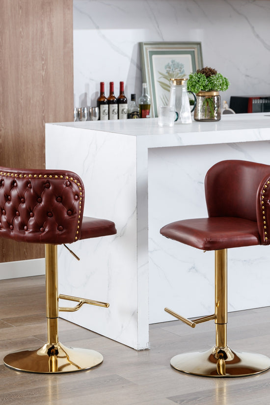 Leather Swivel Barstools