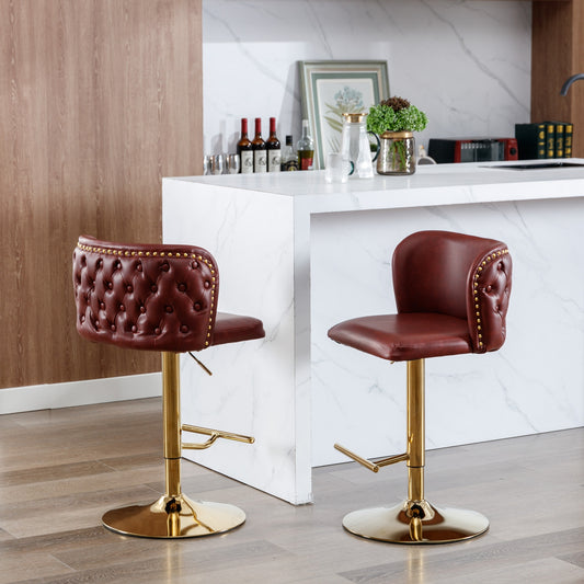 Leather Swivel Barstools