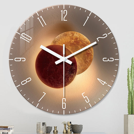 Silent Tempered Glass Wall Clock