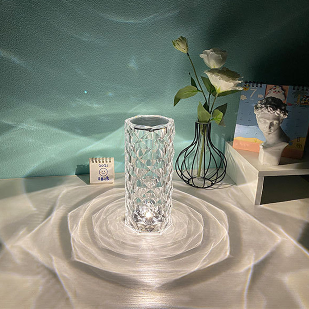 CrystalGlow Table Lamp
