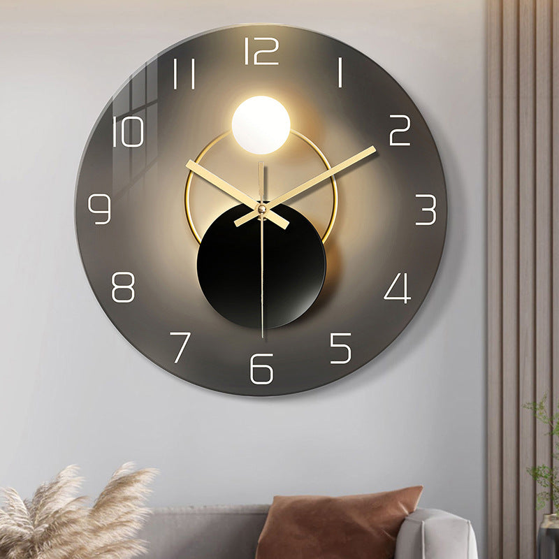 Silent Tempered Glass Wall Clock