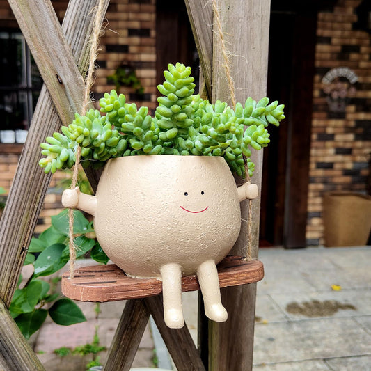 Swing Face Hanging Flower Pot