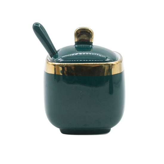 Kitchen ceramic seasoning jar