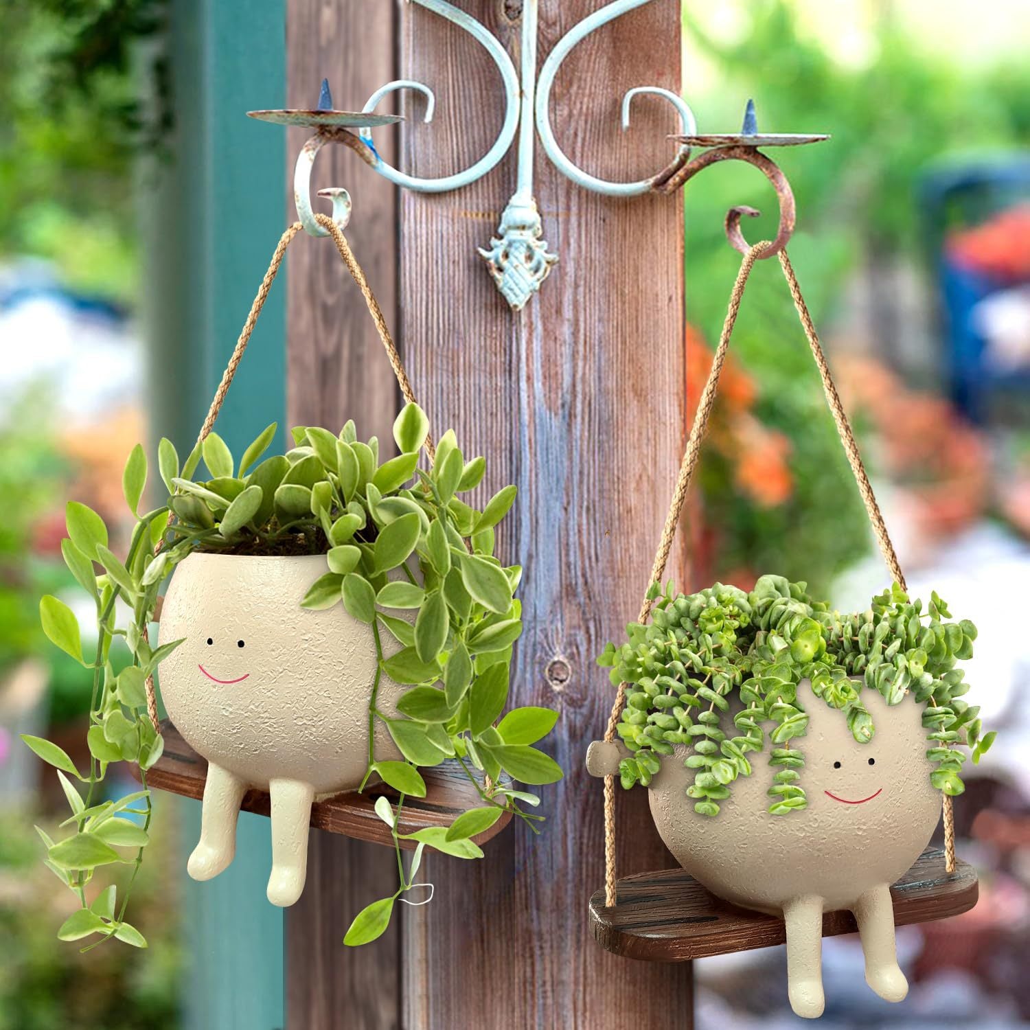 Swing Face Hanging Flower Pot
