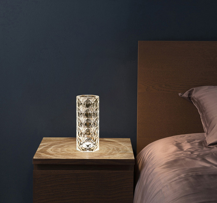 CrystalGlow Table Lamp