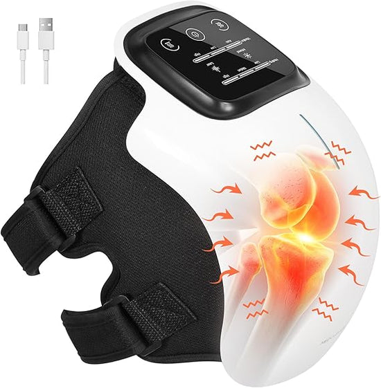 Intelligent Rechargeable Knee Massager with Heat, Infrared & Vibration