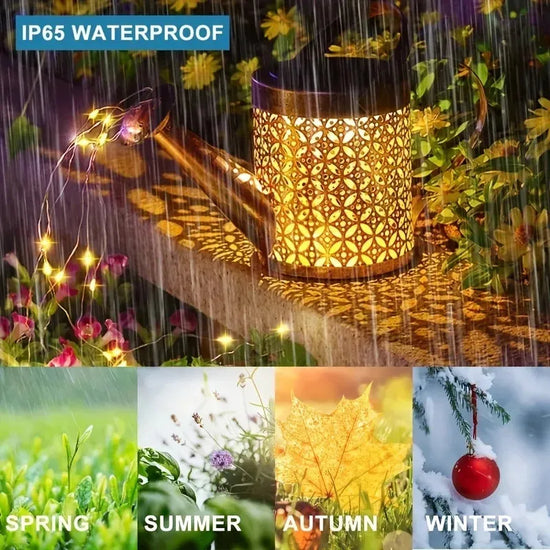 Solar Glow Watering Can LED Fairy Light